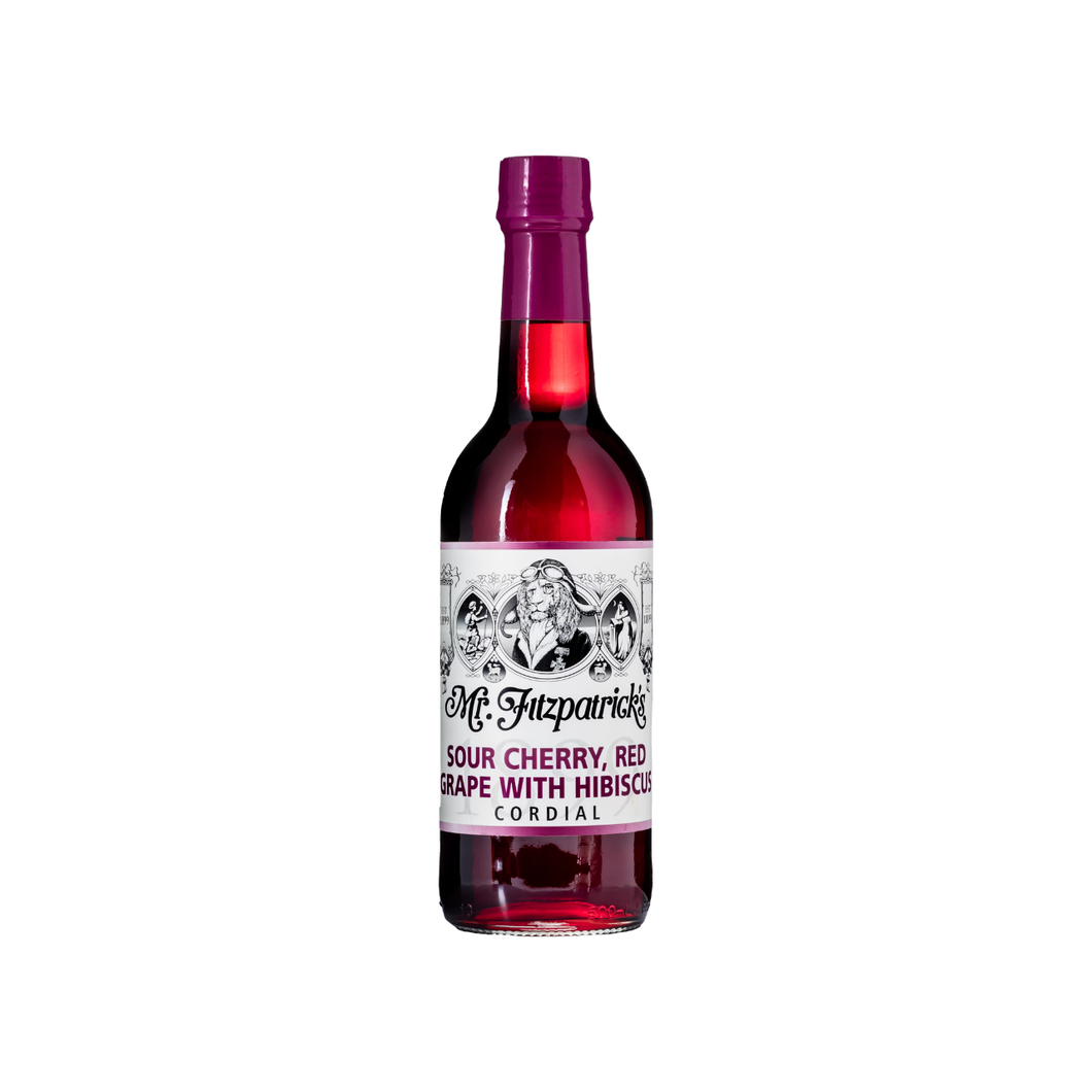 Mr Fitzpatrick's Sour Cherry, Red Grape & Hibiscus Cordial 500ml