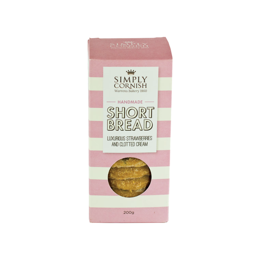 Simply Cornish Strawberries & Clotted Cream Shortbread 200g