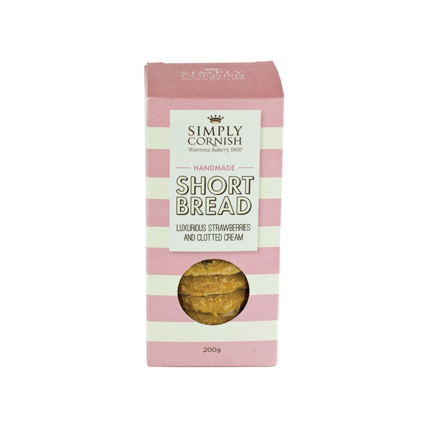 Simply Cornish Strawberries & Clotted Cream Shortbread 200g