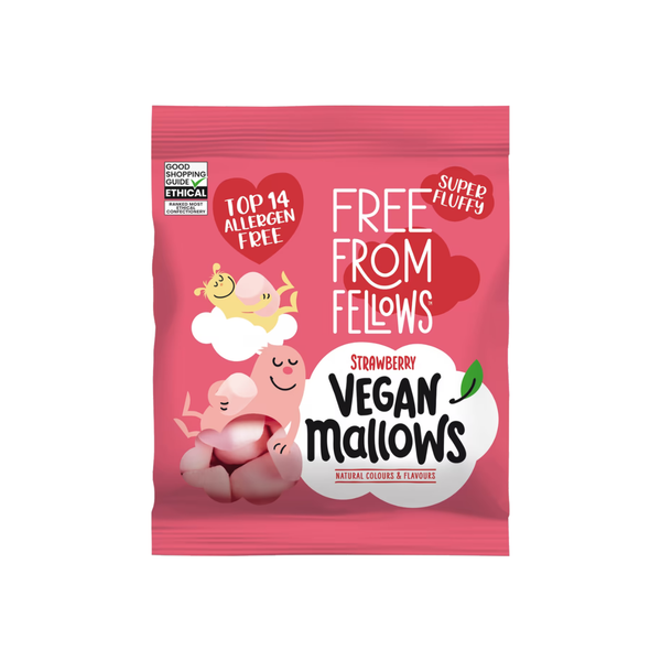 Free From Fellows Strawberry Mallows 105g