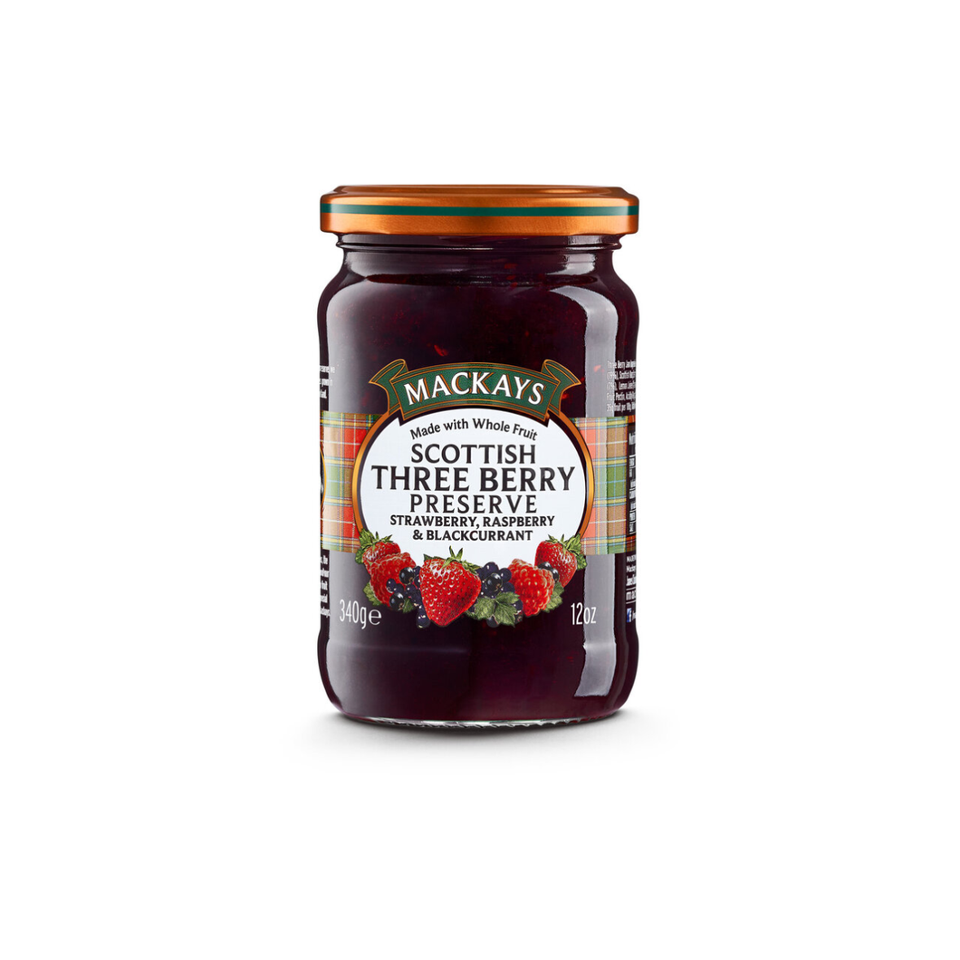 Mackays Scottish Three Berry Preserve 340g