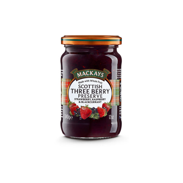 Mackays Scottish Three Berry Preserve 340g
