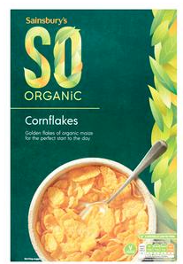 Sainsbury's SO Organic Cornflakes 375g
