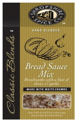 SHROPSHIRE SPICE CO. Bread Sauce Mix 140g