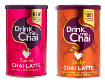 DRINK ME CHAI Spiced Chai Latte 250g & DRINK ME CHAI Dirty Chai Latte 200g
