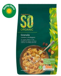 Sainsbury's SO Organic Granola 1kg