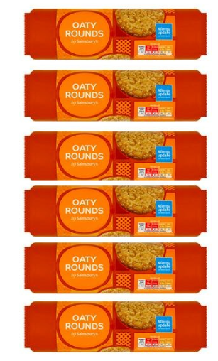 Sainsbury's Oaty Rounds 300g - pack of 6