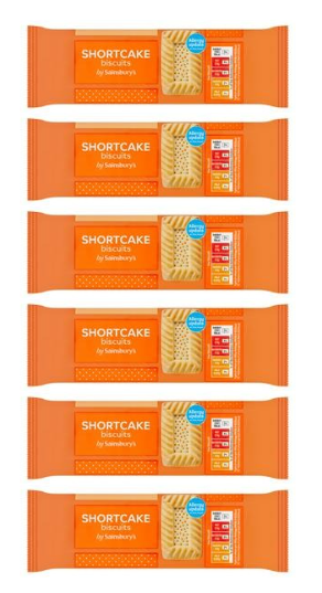 Sainsbury's Shortcake Biscuits 200g - pack of 6