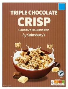 Sainsbury's Triple Chocolate Crisp 500g