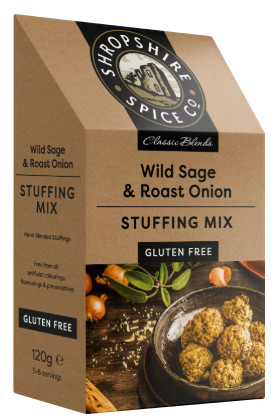 SHROPSHIRE SPICE CO. Gluten Free Wild Sage & Roast Onion Stuffing 120g