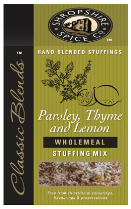 SHROPSHIRE SPICE CO. Parsley, Thyme & Lemon Wholemeal Stuffing Mix 150g