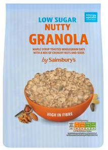 Sainsbury's Low Sugar Nutty Granola 500g