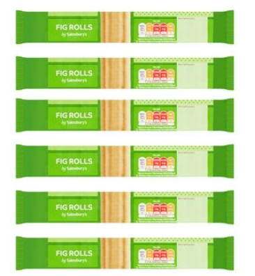 Sainsbury's Fig Rolls 200g - pack of 6