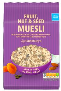 Sainsbury's Fruit, Nut & Seed Muesli 750g