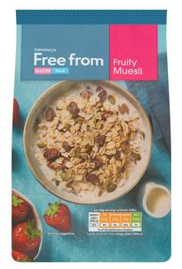 Sainsbury's Free From Fruity Muesli 450g