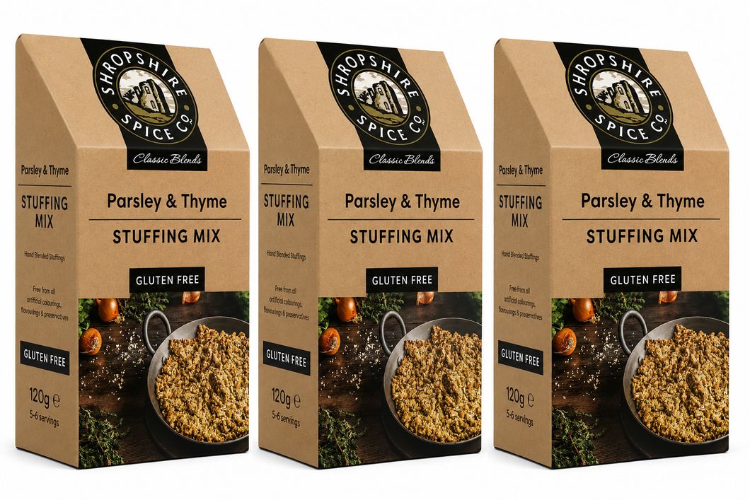 SHROPSHIRE SPICE CO. Gluten Free Parsley & Thyme Stuffing 120g - Pack of 3