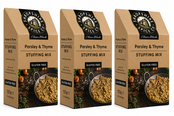 SHROPSHIRE SPICE CO. Gluten Free Parsley & Thyme Stuffing 120g - Pack of 3