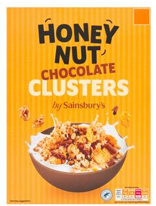 Sainsbury's Honey Nut Chocolate Clusters 500g