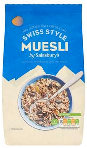 Sainsbury's Swiss Style Muesli, No Added Salt & Sugar 1kg