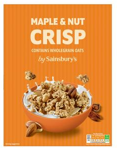 Sainsbury's Maple & Nut Crisp 500g