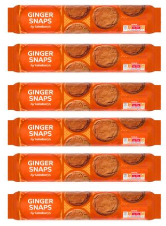 Sainsbury's Ginger Snaps 300g - pack of 6