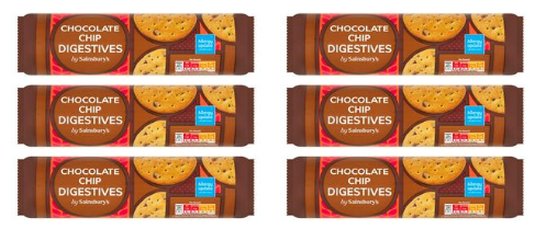 Sainsbury's 400g Chocolate Chip Digestives