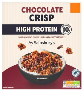 Sainsbury's High Protein Chocolate Crisp 500g