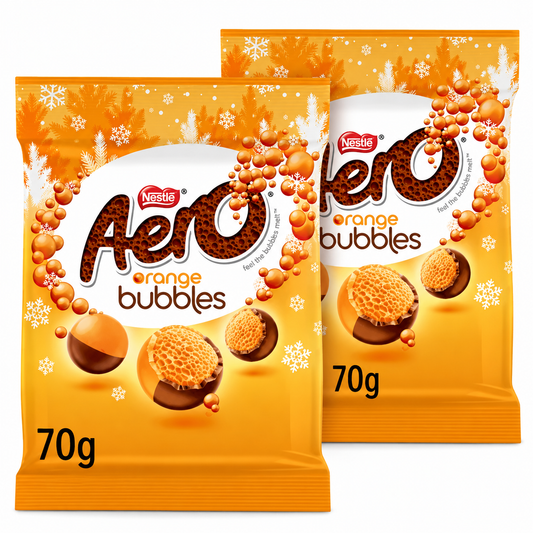Aero Bubbles Orange Chocolate Share Bag - 2 x 70g
