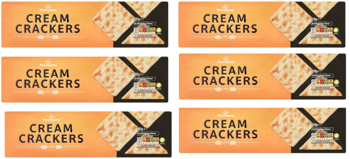 Morrisons Cream Crackers 300g, Pack of 6