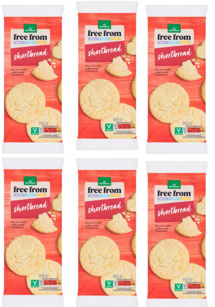 Morrisons Free From Vegan Scottish Shortbread 150g, Pack of 6