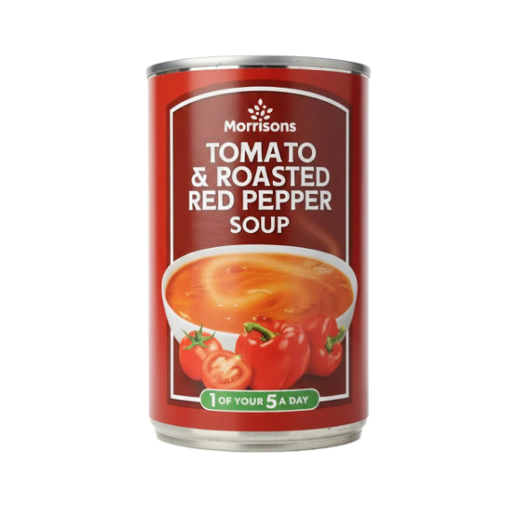 Morrisons Tinned Tomato & Roasted Red Pepper Soup, 400g