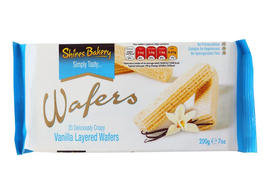 Shires Vanilla Layered Wafers, 200g