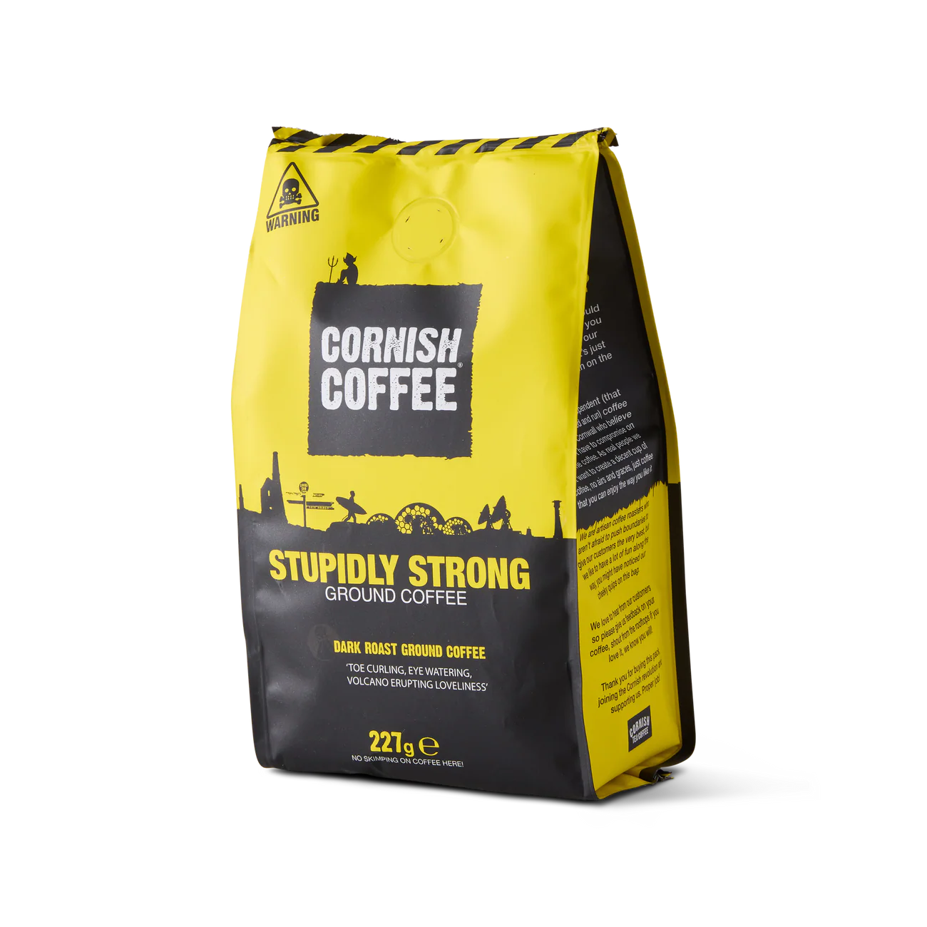 Cornish Tea & Coffee Co. Cornish Coffee - Stupidly Strong Ground Coffee 227G