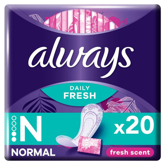 Always Dailies Singles Normal Fresh Panty Liners 20