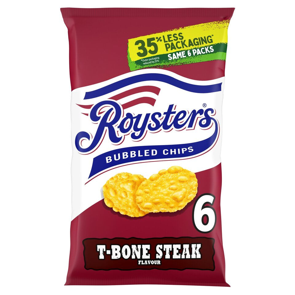 Roysters T-Bone Steak Crisps 6X25.5G