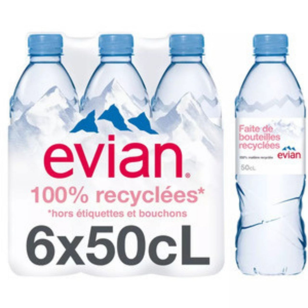 Evian Mineral Water 6x50cl