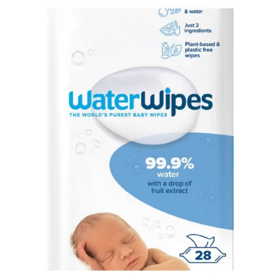 WaterWipes Sensitive Newborn & Baby Wipes (28 Wipes)