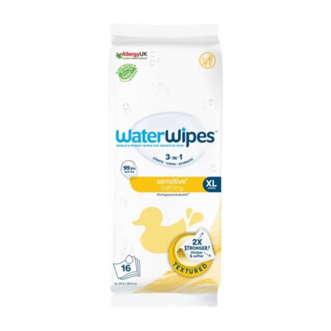 WaterWipes Sensitive XL Bathing Baby Wipes 16 Wipes