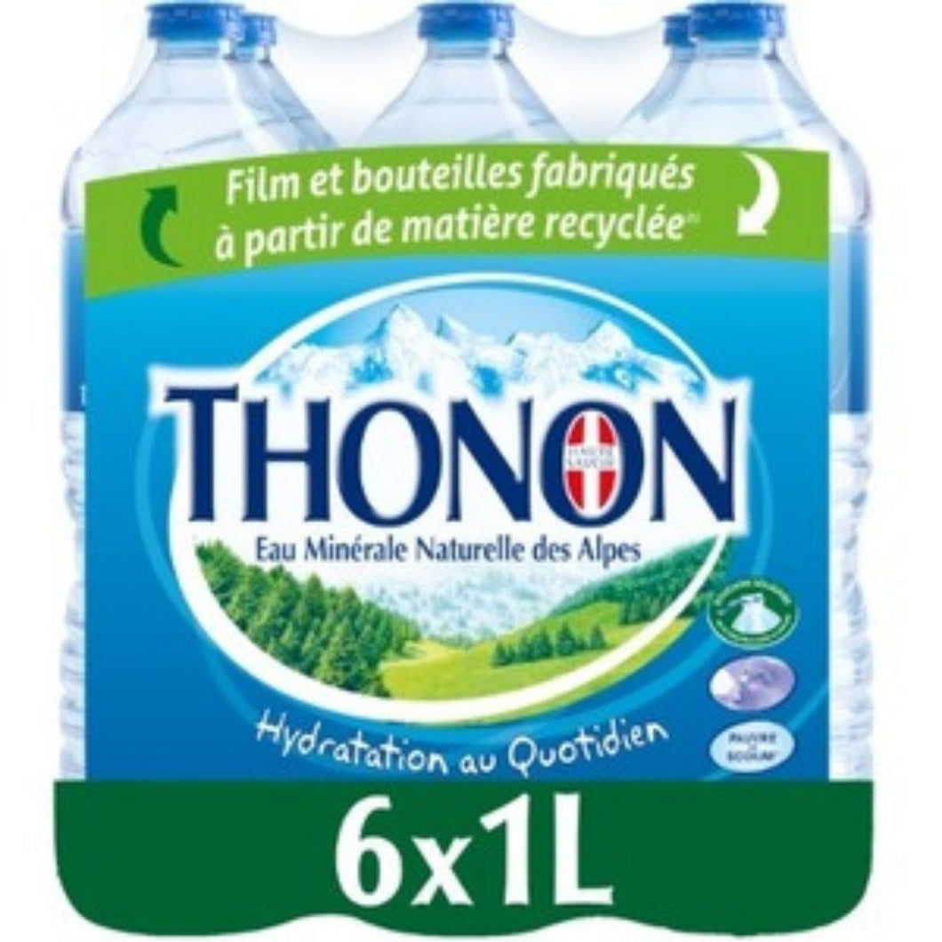 Thonon Mineral Water (Plastic Bottles) 6x1L