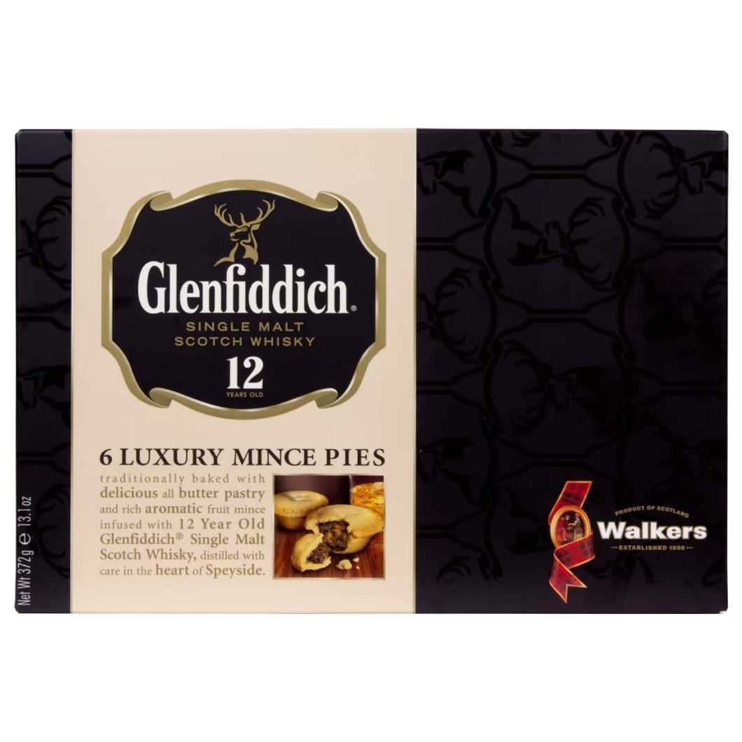 Walker's Shortbread 6 Luxury Mince Pies with Glenfiddich 372g