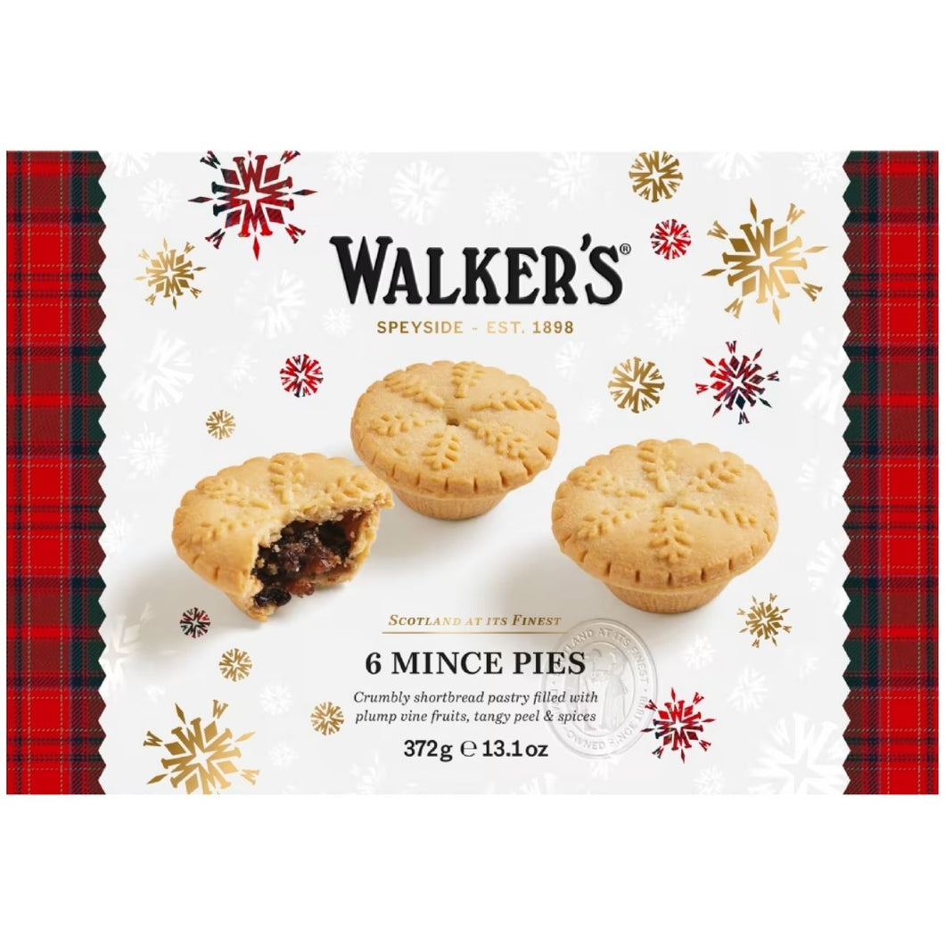 Walker's Shortbread 6 Mince Pies 372g