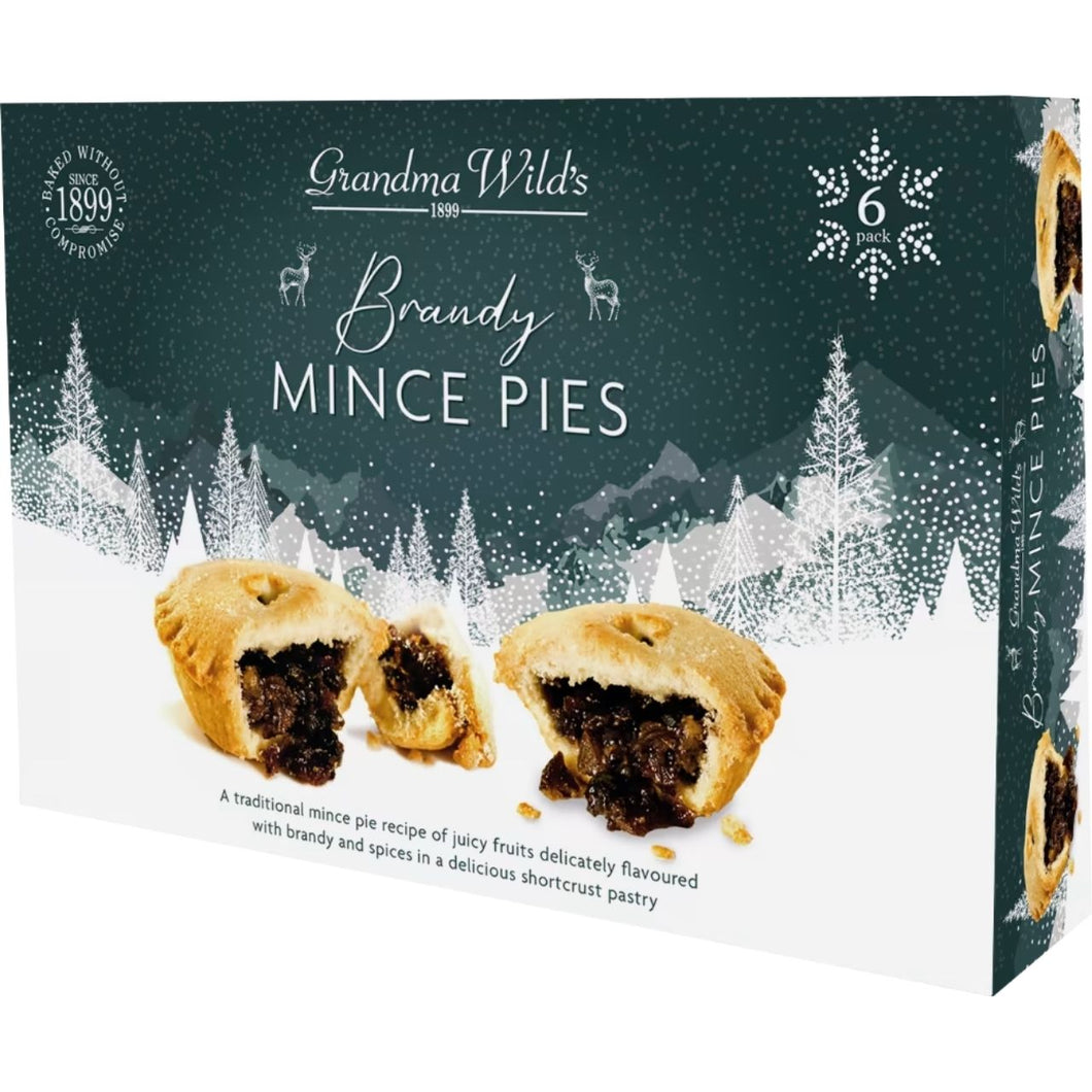 Grandma Wild's  6 Brandy Mince Pies 348g