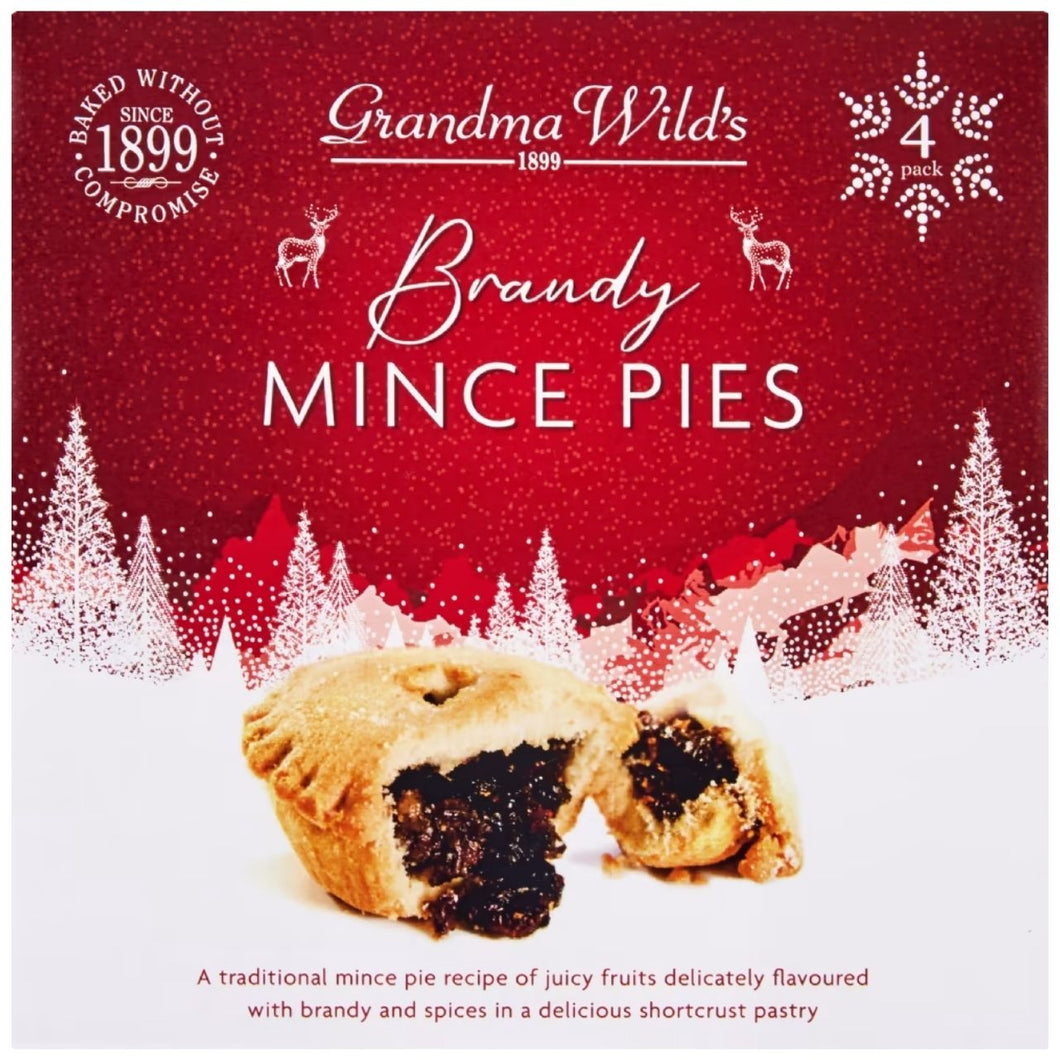 Grandma Wild's 4 Brandy Mince Pies 232g