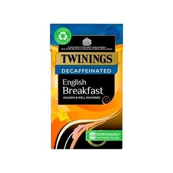 Twinings 40 Decaffeinated English Breakfast Teabags
