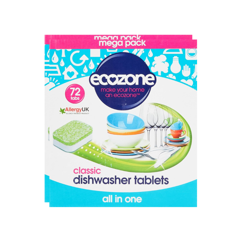 Ecozone Classic Dishwasher Tablets 72 per pack