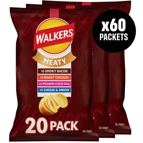 Walkers 60pk Meaty Crisps