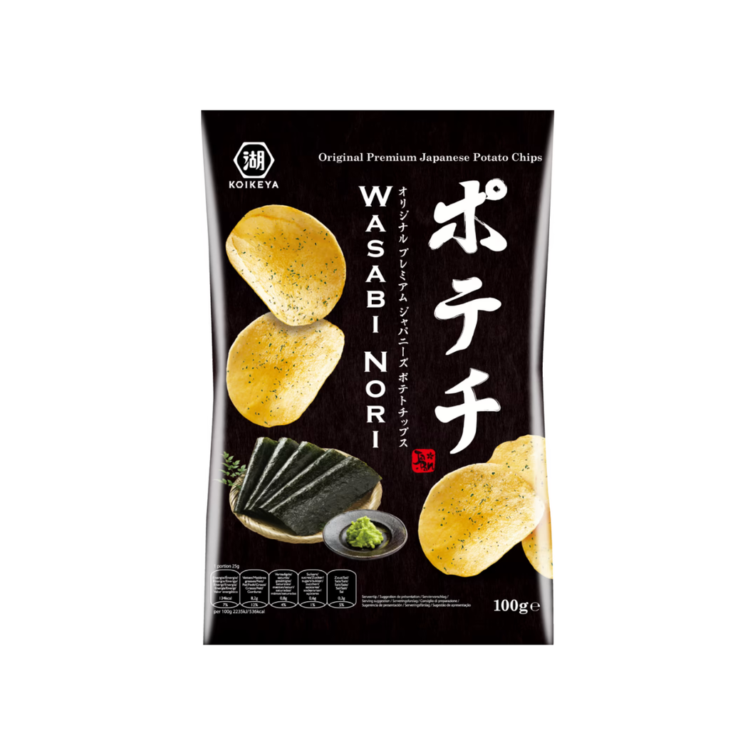 Koikeya Potato Crisps - Wasabi Nori 100g