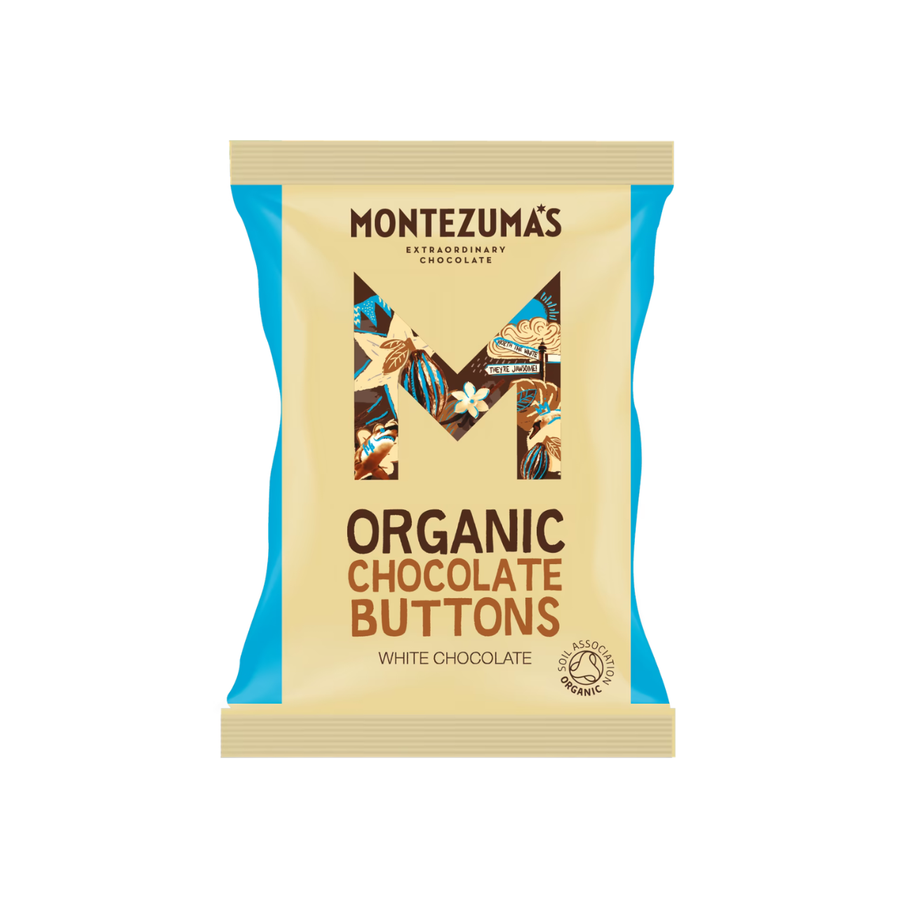 Montezuma's Organic White Chocolate Buttons 120g