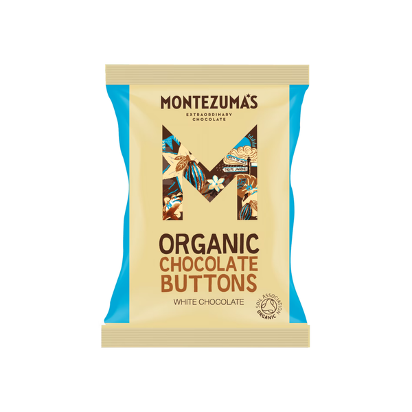 Montezuma's Organic White Chocolate Buttons 120g