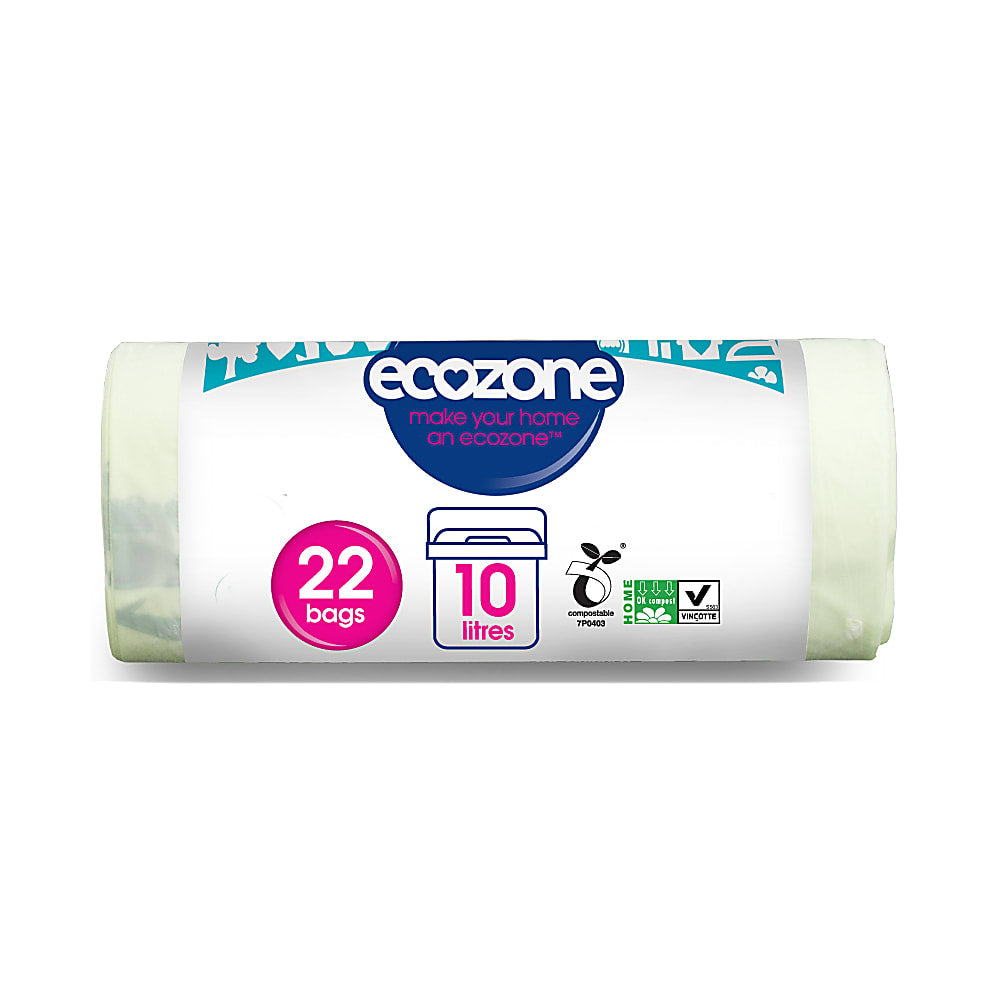 Ecozone Compostable Caddy Liners 10L 22 per pack